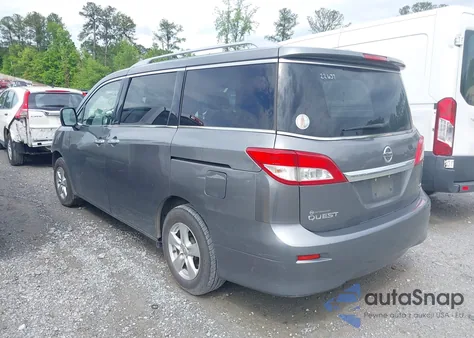 2017 Nissan Quest Sv из США, поврежденный, VIN JN8AE2KP7H9165857